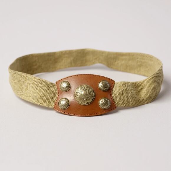 Vintage Omega Genuine Leather Waist Belt Decorative Element Size M/L NWOT main image 10